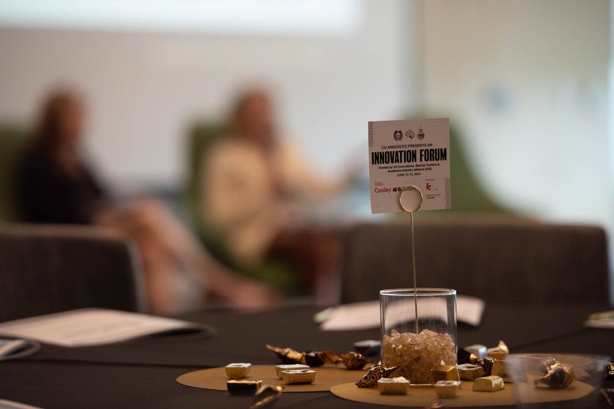 Table at CU Innovation Forum