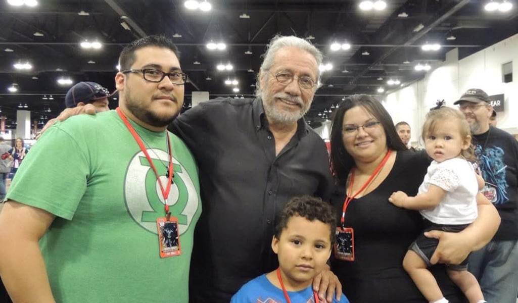 Agueda with her family at Denver Fan Expo