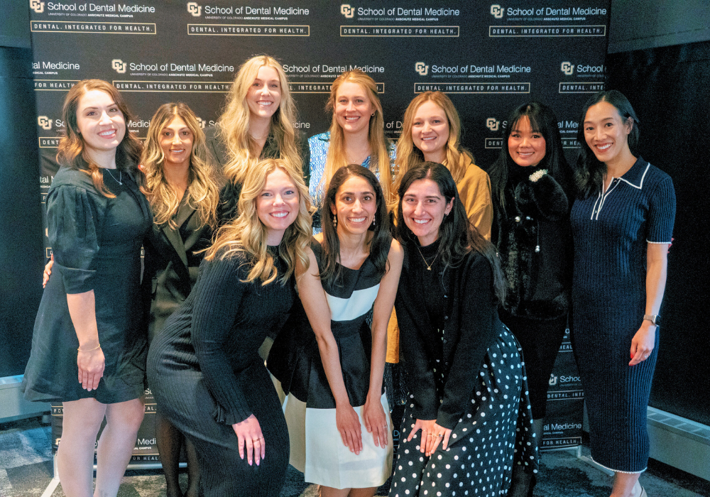Group of all-female orthodontic resident graduates