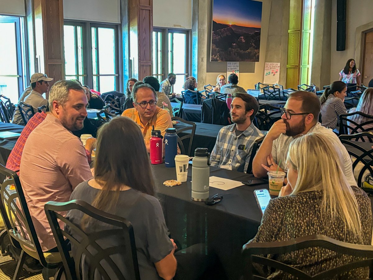 People at table during the breakout session portion of the retreat